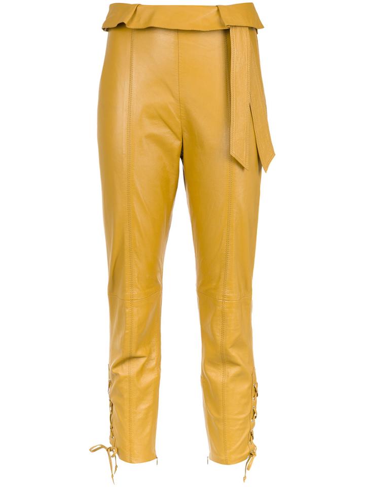 Nk Straight-fit Trousers - Yellow & Orange