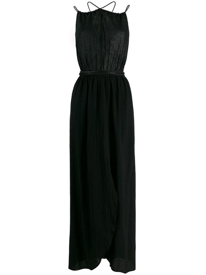 Caravana Crisscross Back Maxi Dress - Black