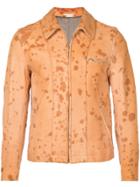 Comme Des Garçons Vintage Suede Splatter Jacket - Brown