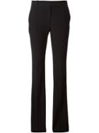 Alexander Mcqueen Bootcut Trousers, Women's, Size: 46, Black, Silk/acetate/rayon