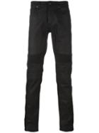 Belstaff Ribbed Detail Skinny Jeans, Men's, Size: 34, Black, Cotton/spandex/elastane