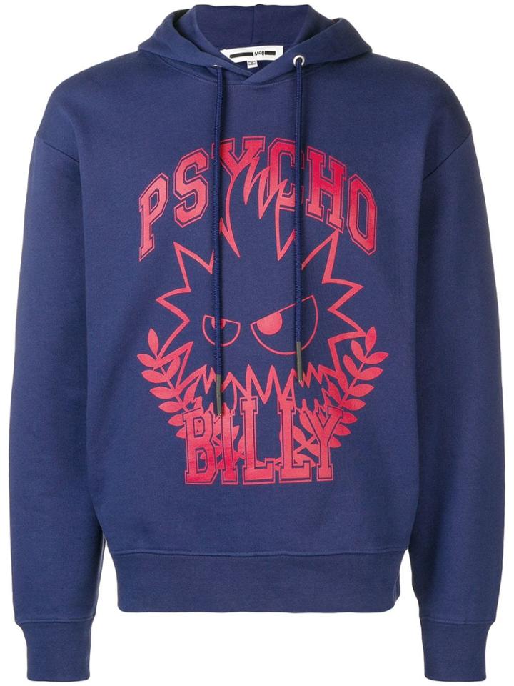 Mcq Alexander Mcqueen Psycho Billy Hoodie - Blue