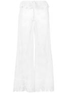 Ermanno Scervino Sheer Lace Beach Trousers - White