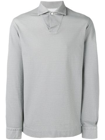 Danolis Mini Print Polo Shirt, Men's, Size: Xxl, Grey, Cotton