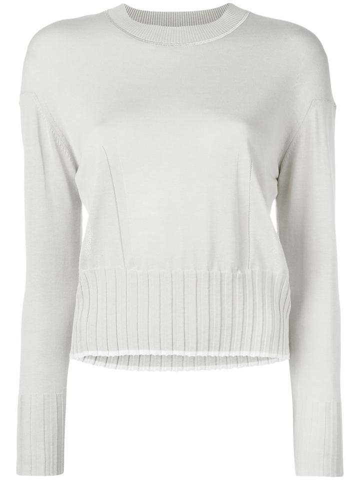 Kenzo Crew Neck Jumper, Women's, Size: Medium, Grey, Silk/cotton