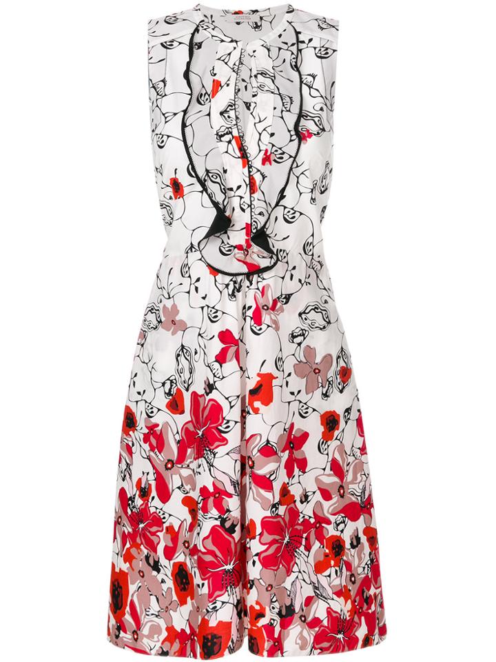 Dorothee Schumacher Floral Printed Midi Dress - White