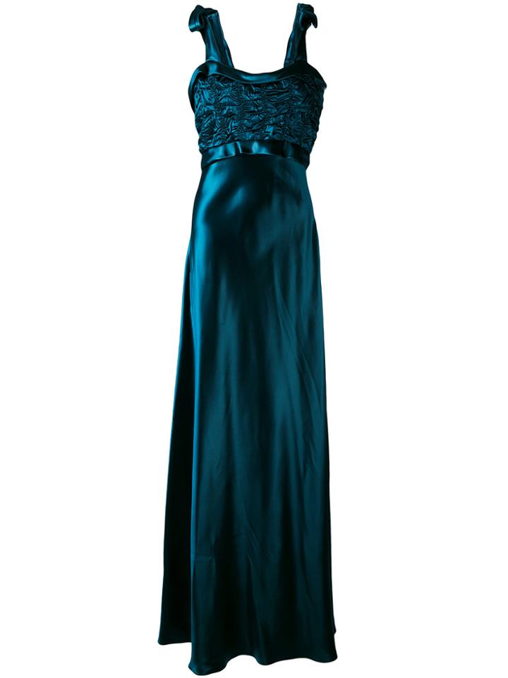 Maison Margiela Metallic Maxi Dress - Blue