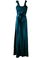 Maison Margiela Metallic Maxi Dress - Blue