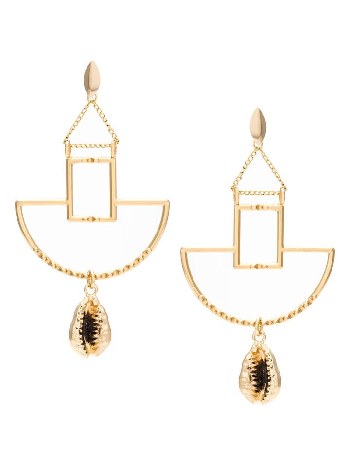 Xaa Geometric Earrings - Metallic