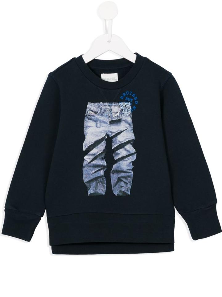 Diesel Kids 'sortu' Sweatshirt, Boy's, Size: 10 Yrs, Blue