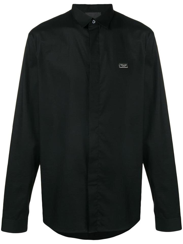 Philipp Plein Skull Embellished Shirt - Black