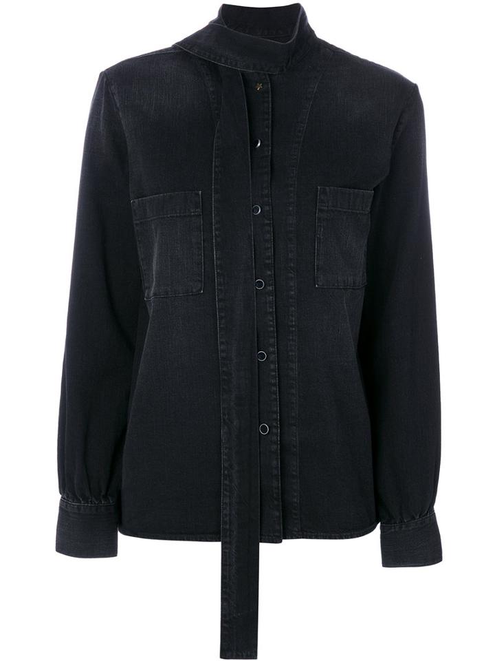 Golden Goose Deluxe Brand - Chicago Denim Shirt - Women - Cotton - Xs, Black, Cotton