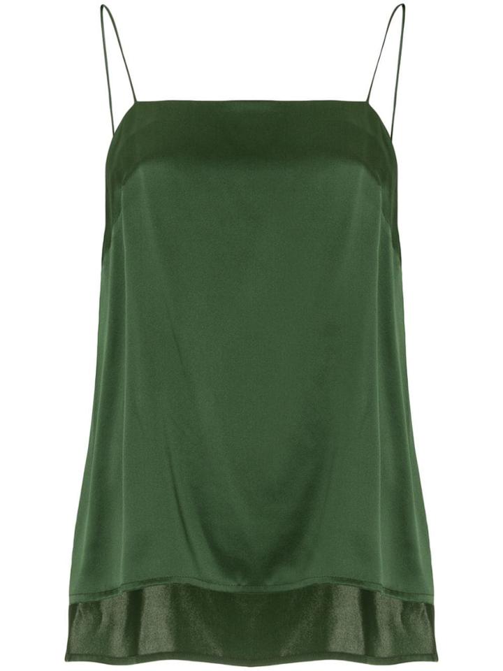Matin Square Neck Cami Top - Green