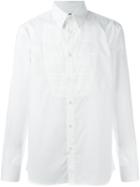 Diesel Black Gold Bib Detail Shirt, Men's, Size: 52, White, Cotton
