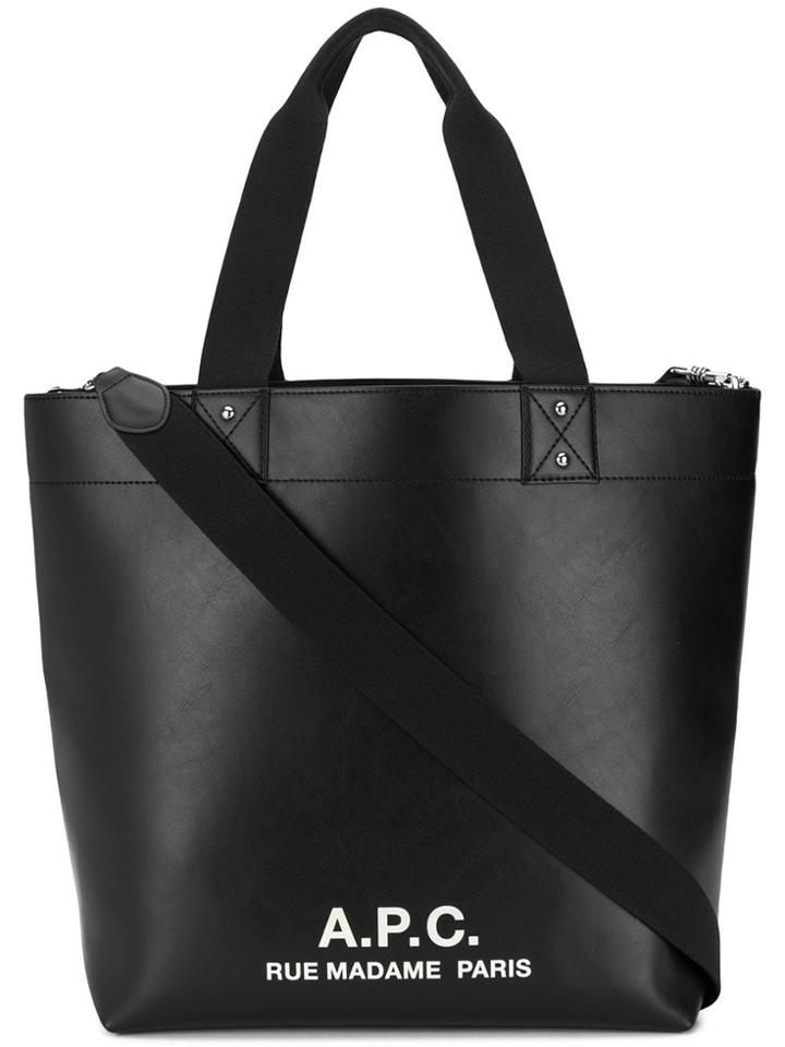 A.p.c. Cabas Eddy Tote Bag - Black