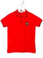 Stone Island Kids Classic Polo Shirt, Boy's, Size: 10 Yrs, Red
