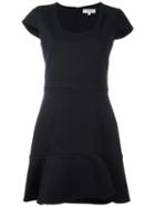 Carven Scoop Neck Dress, Women's, Size: 38, Black, Polyester/spandex/elastane/cotton/polyester