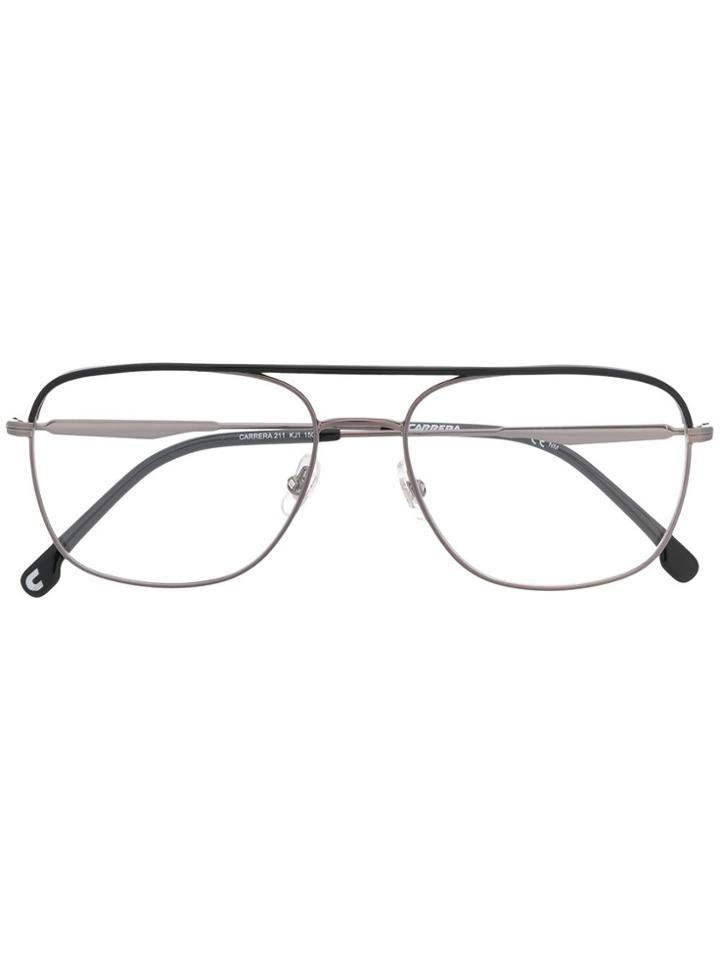 Carrera Aviator Frame Glasses - Silver