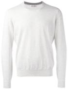 Brunello Cucinelli Ribbed Trim Sweatshirt, Size: 52, Nude/neutrals, Cotton