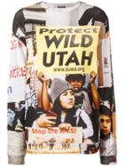 R13 Protect Utah Printed Sweatshirt - Neutrals
