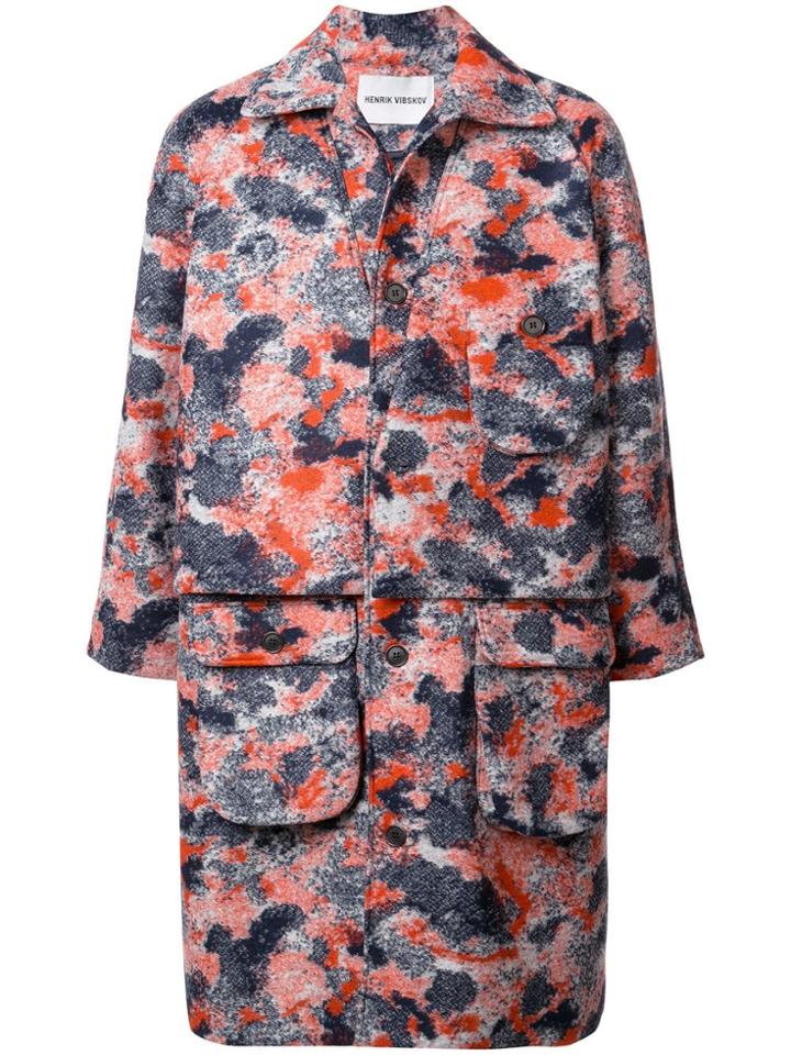Henrik Vibskov Collect Mid-length Coat - Blue