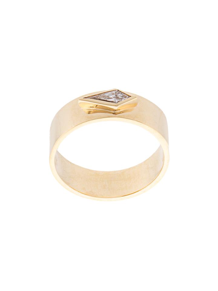 Azlee Kite Diamond Ring - Yellow & Orange