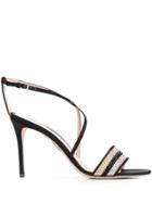 Rodo Rhinestone Embellished Sandals - Black