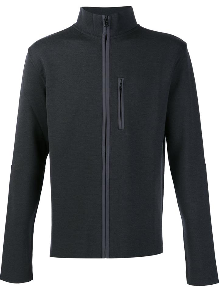 Aztech Mountain 'matterhorn' Zip-up Sweater, Men's, Size: Medium, Black, Virgin Wool