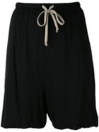 Rick Owens Lilies - Slouch Shorts - Women - Cotton/polyamide/viscose - 42, Black, Cotton/polyamide/viscose