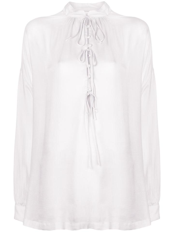 Iro Oversized Blouse - Pink & Purple