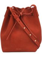 Mansur Gavriel Mini Bucket Bag, Women's, Yellow/orange, Suede