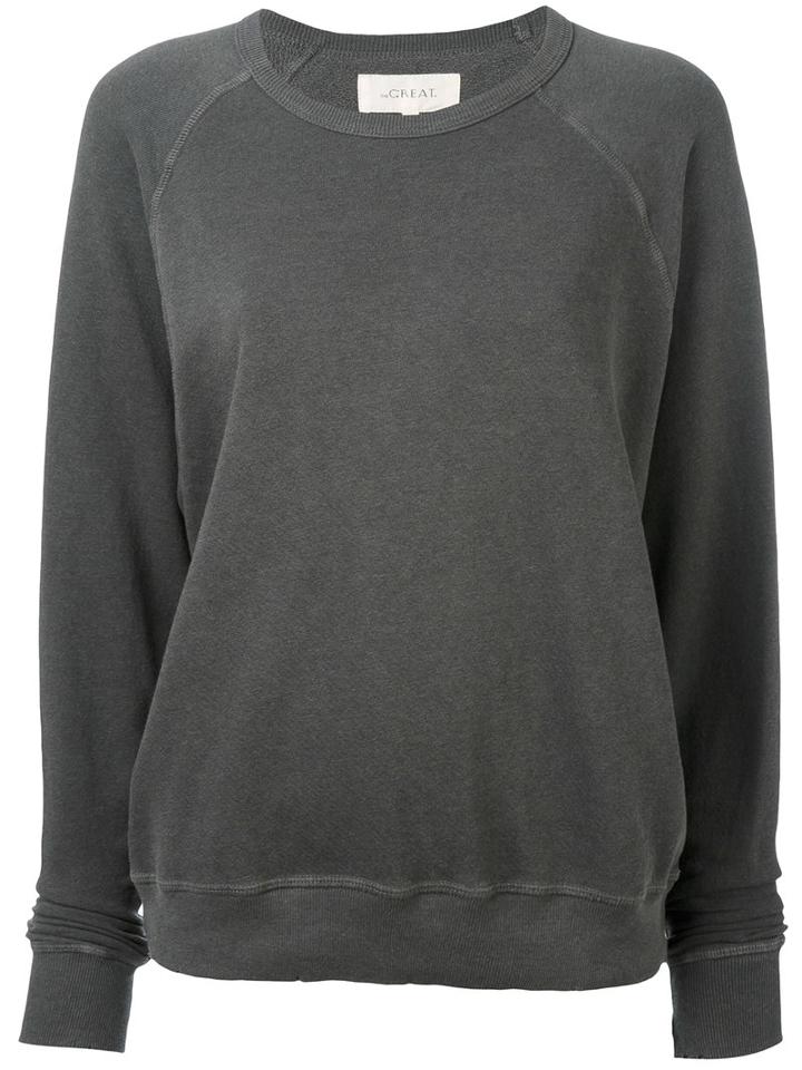 The Great - Crew Neck Sweatshirt - Women - Cotton - Xs, Grey, Cotton