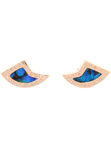 Dezso Opal, Diamond And Rose Gold Earrings