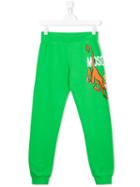 Moschino Kids Monkey Joggers, Boy's, Size: 14 Yrs, Green