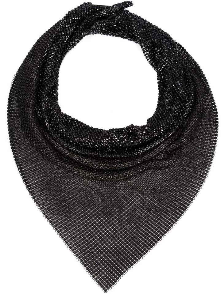 Michael Schmidt Swarovski Crystal Kerchief Necklace