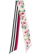 Dolce & Gabbana Rose Neck Tie - Pink & Purple