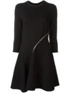 Mcq Alexander Mcqueen Ergonomic Jersey Dress, Women's, Size: Xs, Black, Viscose/polyamide/spandex/elastane