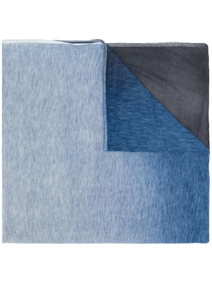 Faliero Sarti Degradé Effect Scarf - Blue