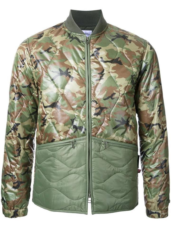 Bedwin & The Heartbreakers Camouflage Print Jacket, Men's, Size: 2, Green, Polyester
