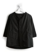 Lost And Found Kids Panelled V-neck Jacket, Girl's, Size: 8 Yrs, Black