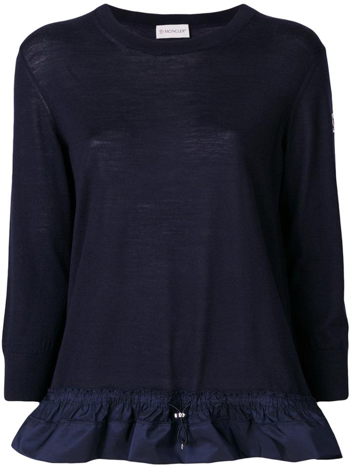 Moncler Drawstring Hem Top - Blue