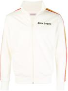 Palm Angels Side Striped Sports Cardigan - White