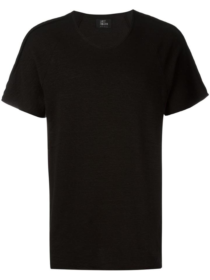 Lost & Found Ria Dunn Draped Front T-shirt - Black
