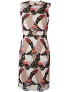 Emilio Pucci Embroidered Lips Sheath Dress