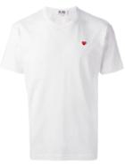 Comme Des Garçons Play 'little Red Heart' T-shirt, Men's, Size: Large, White, Cotton