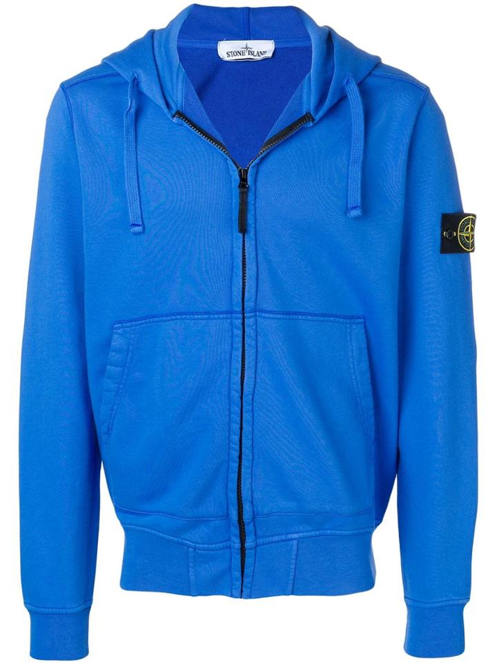 Stone Island Basic Hooded Jacket - Blue