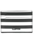 Lanvin Striped Logo Cardholder - Black