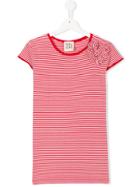 Douuod Kids Front Appliquée Striped T-shirt - Red