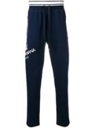 Dolce & Gabbana Loose Fit Track Trousers - Blue