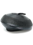 William Vintage Jute Beret - Black